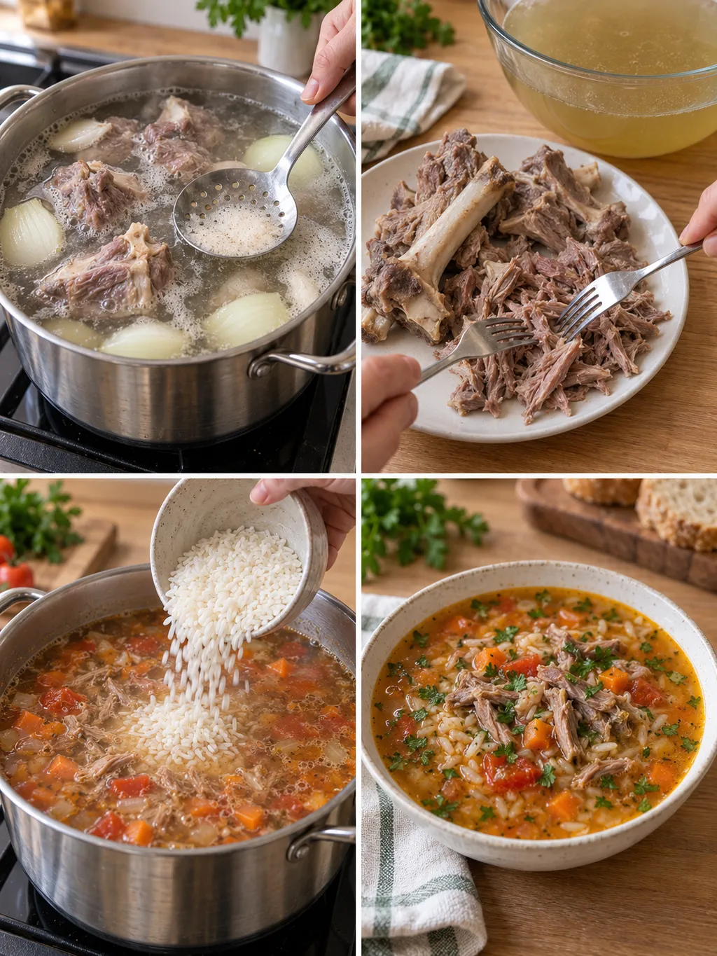 Приготвяне на агнешка курбан чорба от варенето на месото до готовата купа