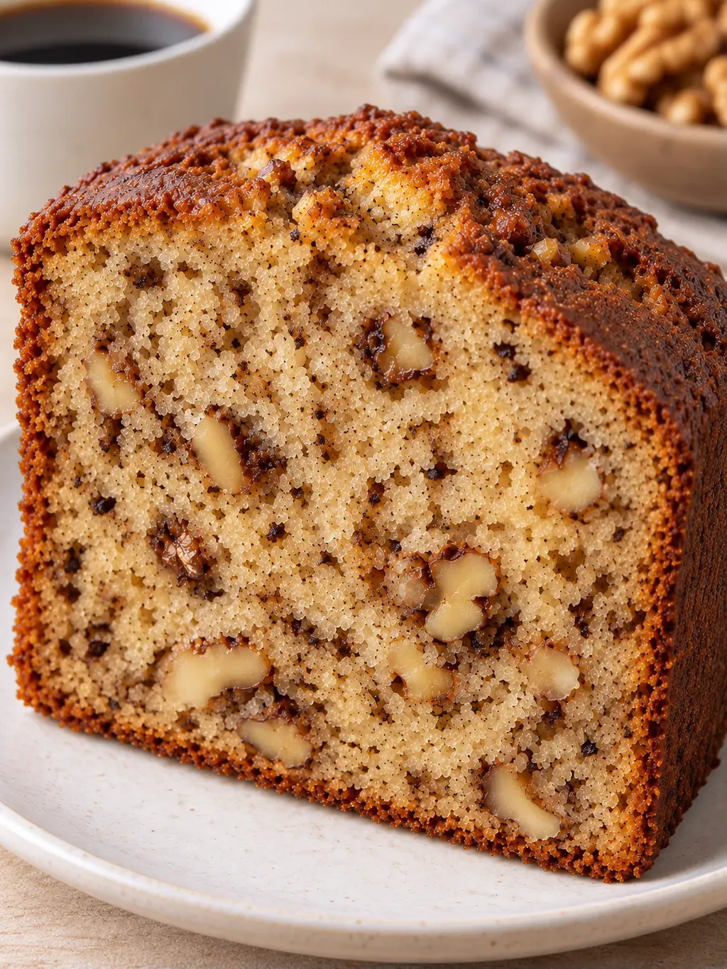Маслен кекс с кафе и орехи