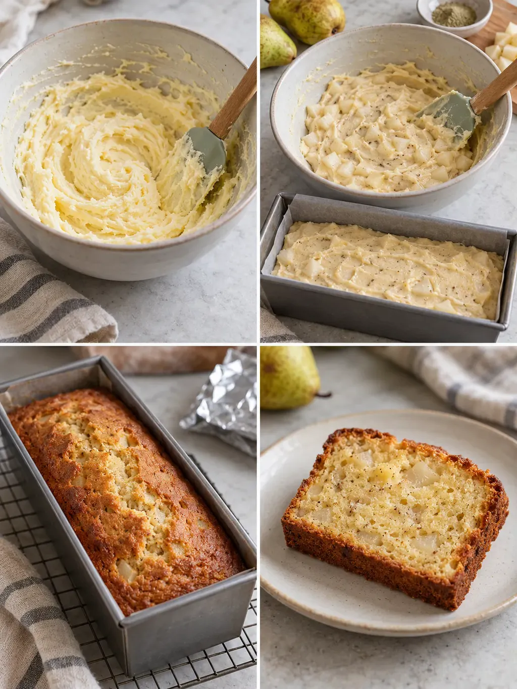 Маслен кекс с кардамон и круша