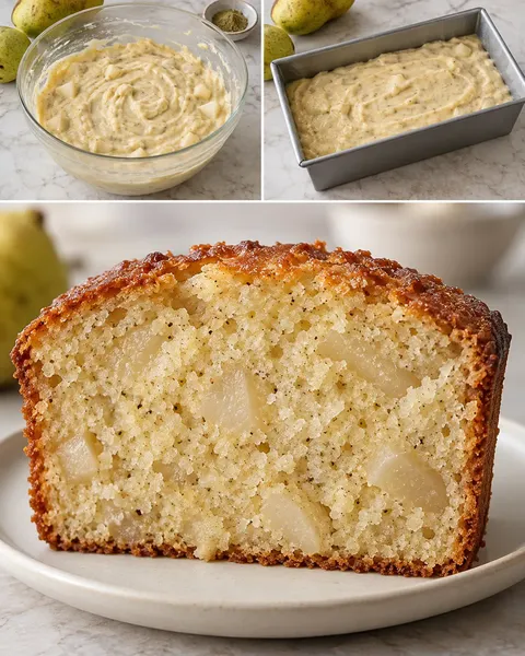 Маслен кекс с кардамон и круша