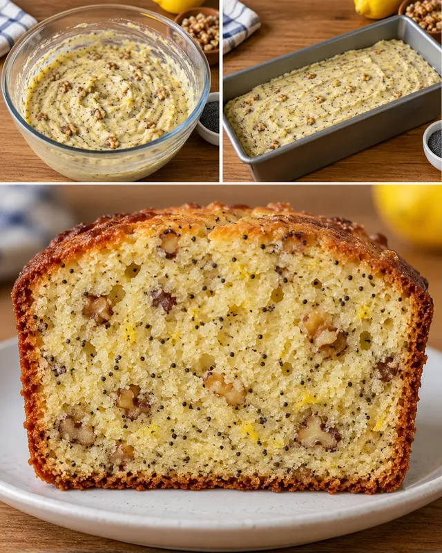 Маслен кекс с лимон и мак — орехи