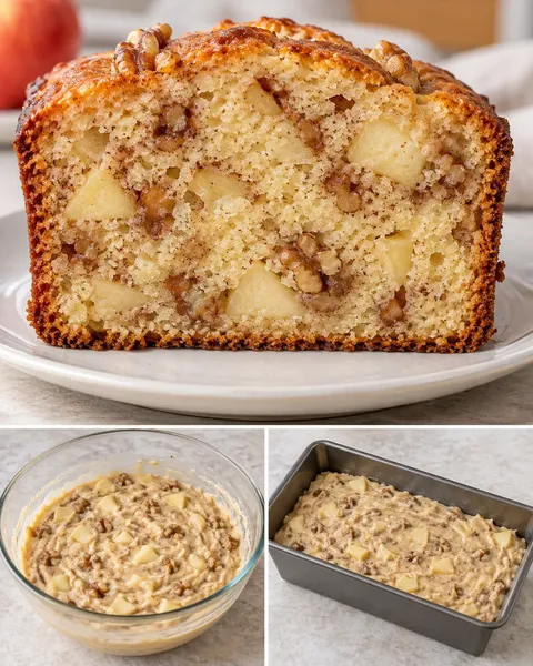 Маслен кекс с канела и ябълка — орехи