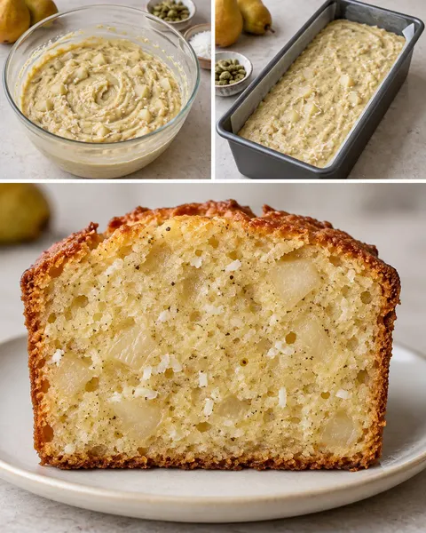 Маслен кекс с кардамон и круша — кокос