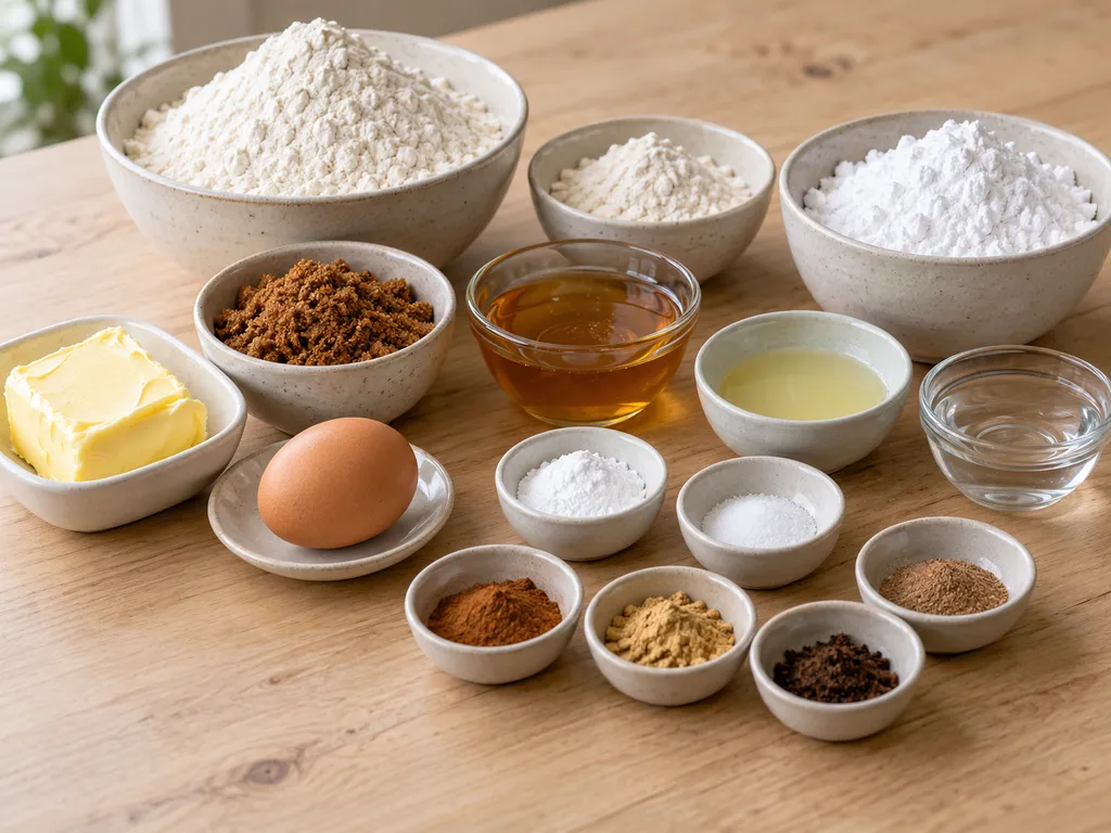 Мед, масло, яйце, брашно, подправки и продукти за лимонова глазура