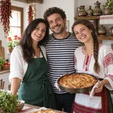 Дружината на Вкусен кът: Мария, Георги и Цвета в кухнята